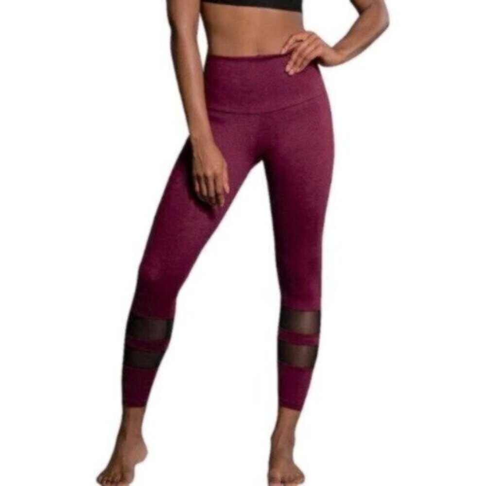 Onzie Flow Maroon Leggings M/L